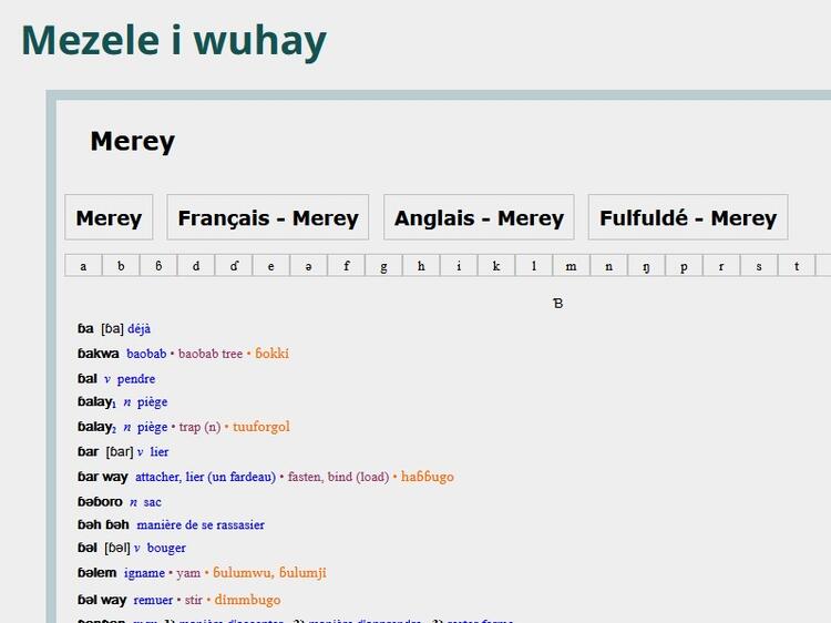 dictionnaire merey